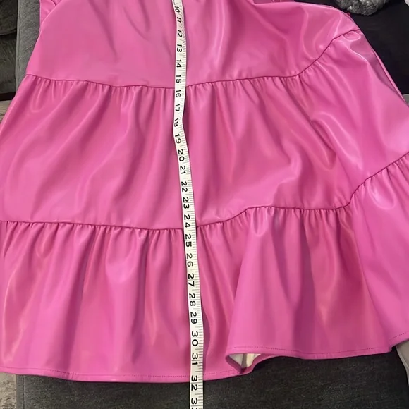 Buddy Love Dress pink faux leather size L - Picture 9 of 10